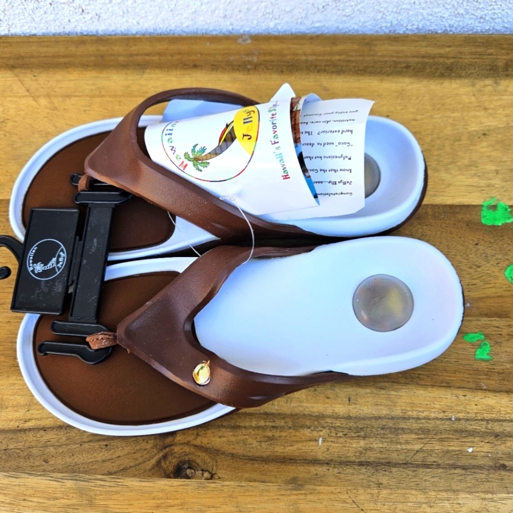 Hawaiian Jellys Ultra Comfort Coconut Fruit Unisex Flip Flop Sandal Wome…